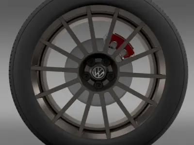 VW Polo R WRC Street wheel 3D model