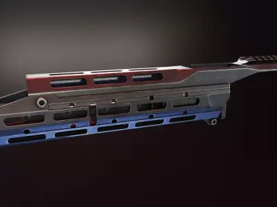 SAG MK21 AK Chassis Low-poly 3D model