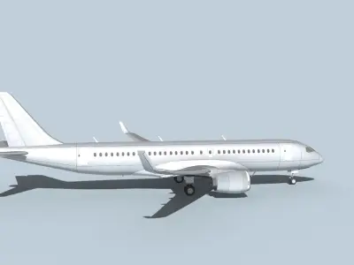 Bombardier CS100 Bare Metal 3D model