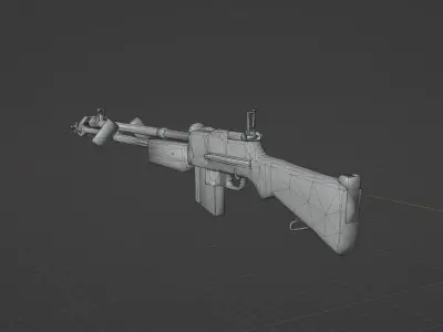 BAR M1918 A2 Low-poly 3D model