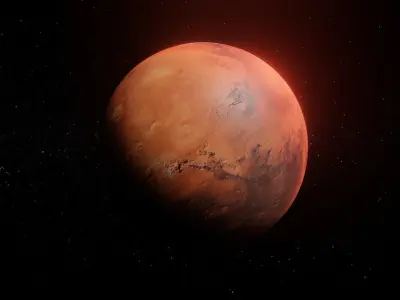 Photorealistic Mars High-Res Textures and Sci-Fi Music Pack Low-poly 3D model