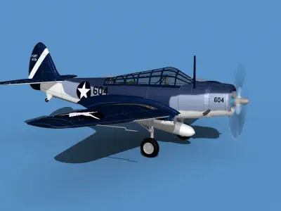 Douglas TBD-1 Devestator V17 3D model