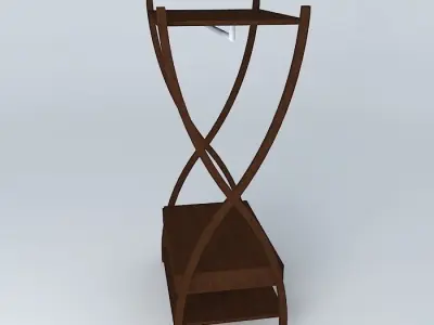 Rack of clothes and shoes Free 3D model