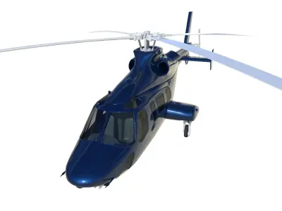 20358 private helicopter 3D model