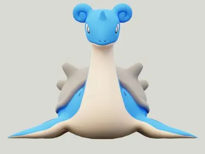 Lapras Pokemon 3D Model 3D model