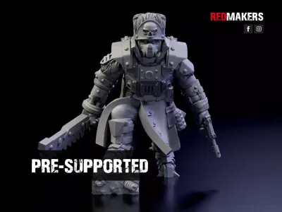 Ice Warriors - Lieutenant of the Imperial Force Free 3D print model