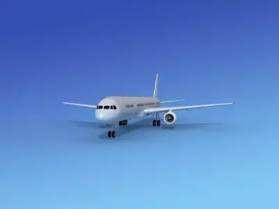 Boeing 757-300 Bare Metal 3D model