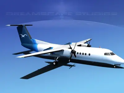 DeHavilland DHC-8-Q300 Corporate 2 3D model