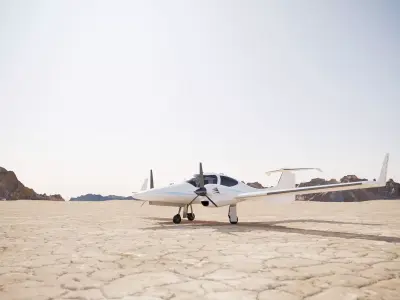 Small white plane 3D model