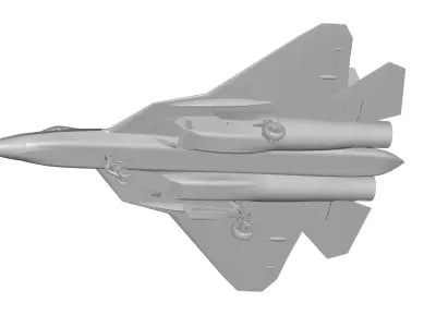 Sukhoi HAL FGFA Stealth Fighter 3D model