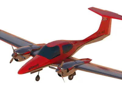 Aircraft Diamond DA 42 3D model