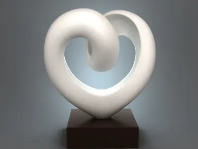 Heart Figurine 3D print model