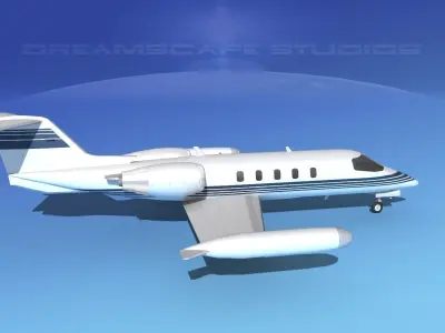 Gates Learjet 35 V06 3D model