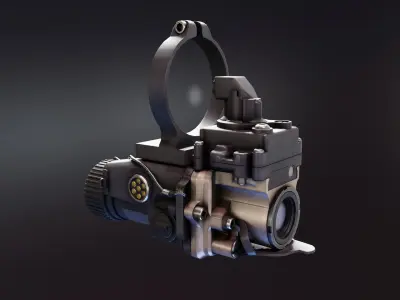 ECOSI SWIR Imager Low-poly 3D model