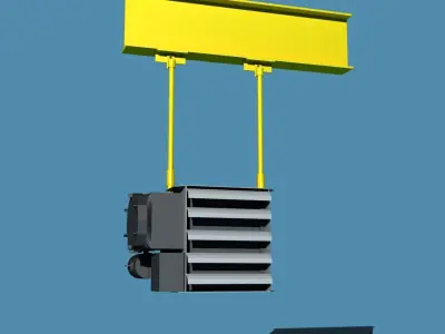 FX16 Heater Ceiling and Wall 3D model