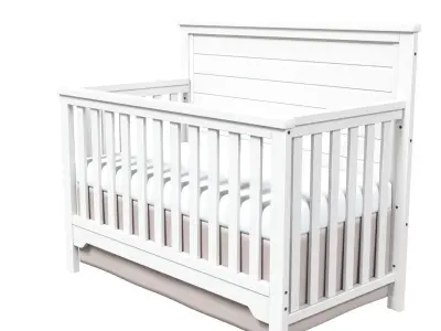 Crib Bambibaby Free 3D model
