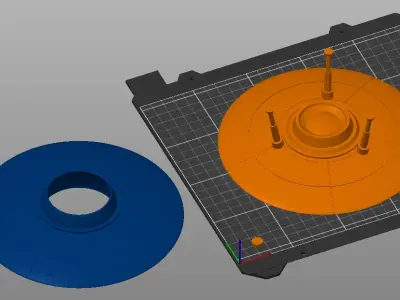 Ufo Space Ship Designer Flower Pot 3D print model