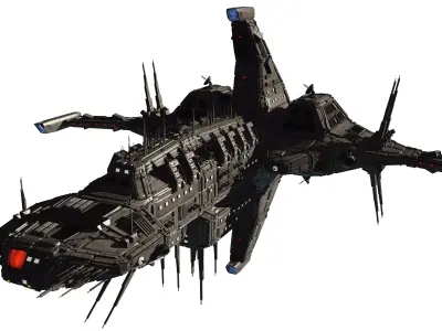 CDF Nemesis Heavy Cruiser 3D model