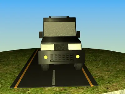 Indian Jeep Type 3 Free low-poly 3D model