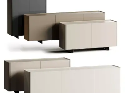 Eforma ALMA PREMIUM Lacquer Sideboard Free 3D model