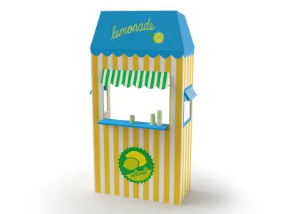 Lemonade Booth 3D Model