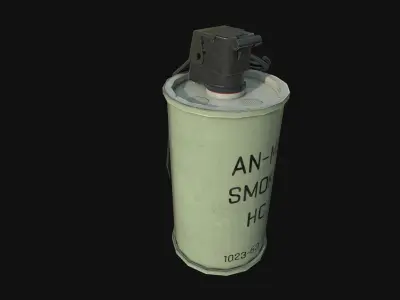 ANM8 Smoke Grenade Low-poly 3D model