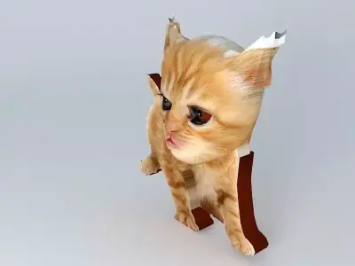 Kitten Tiddle Free 3D model