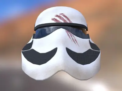 Stromtrooper helmet - design Free low-poly 3D model