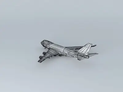 LuftLogik Boeing 747 400f Free 3D model
