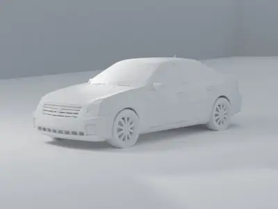 CADILLAC CTS 3D CAR MODEL 2007 Low-poly 3D model