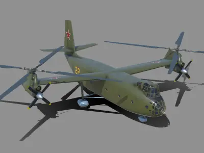Kamov Ka-22 Low-poly 3D model