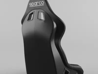 Racing Seat Sparco EVO QRT leather 3D model