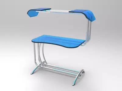 Computer table 3D model