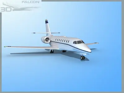 Falcon3D Citation Sovereign C680 FS03 3D model