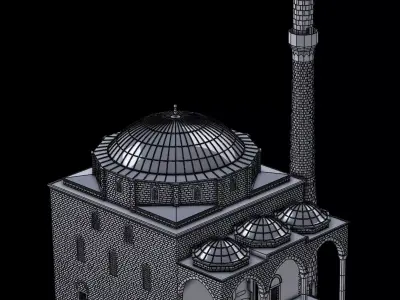 fatih mosque 3D print model