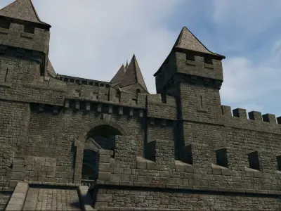 Medieval Castle V 2 Low-poly 3D model