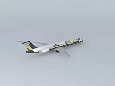 MD-83 GoldenJet The Heart of Iceland GJ27HOI Free 3D model