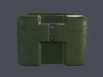 Military Crate Low-poly 3D model