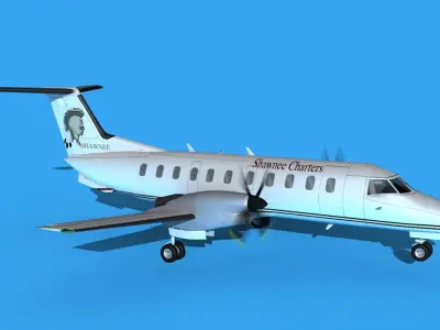 Embraer EMB120 Shawnee Charter 3D model
