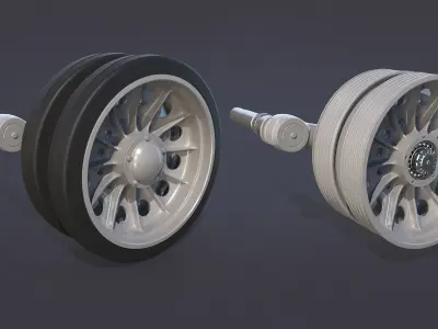 T-34 Tank Wheels Late 3D model