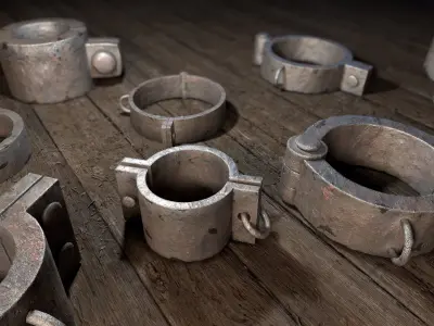 Inquisition - Collars and Shackles Low-poly 3D model