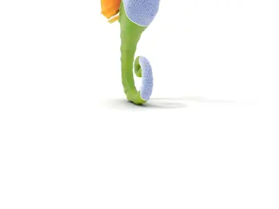 Colorful Seahorse Model Pack  Detailed Marine Creature for An... Low-poly 3D model