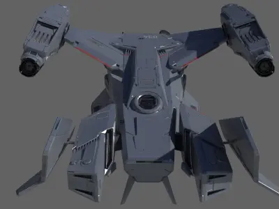 Space Ship mtl 3D model