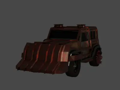 Thar Attack Mode Free low-poly 3D model