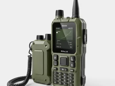 Modern Tactical Radio WalkieTalkie 3D model