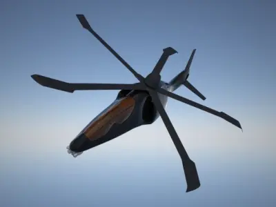 helicopter LHX 3D model