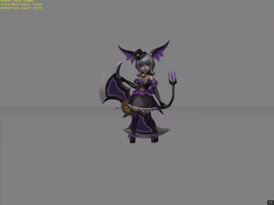 Nana Graveyard Party Low-poly 3D model