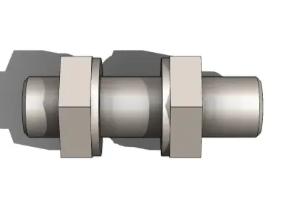 Sensor Balluff Indutivo M12x1 BES00 Inductive Balluff Sensor 3D model