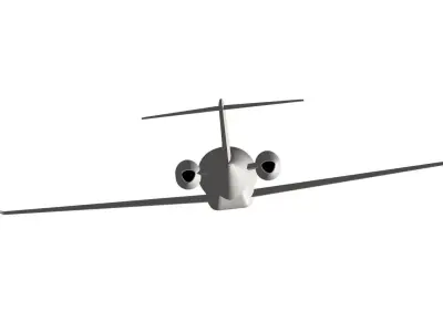 learjet private jets in philippines 3D model