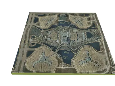 Orlando International Airport - High Resolution Image 3D model